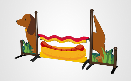 Hotdog onderzetbord